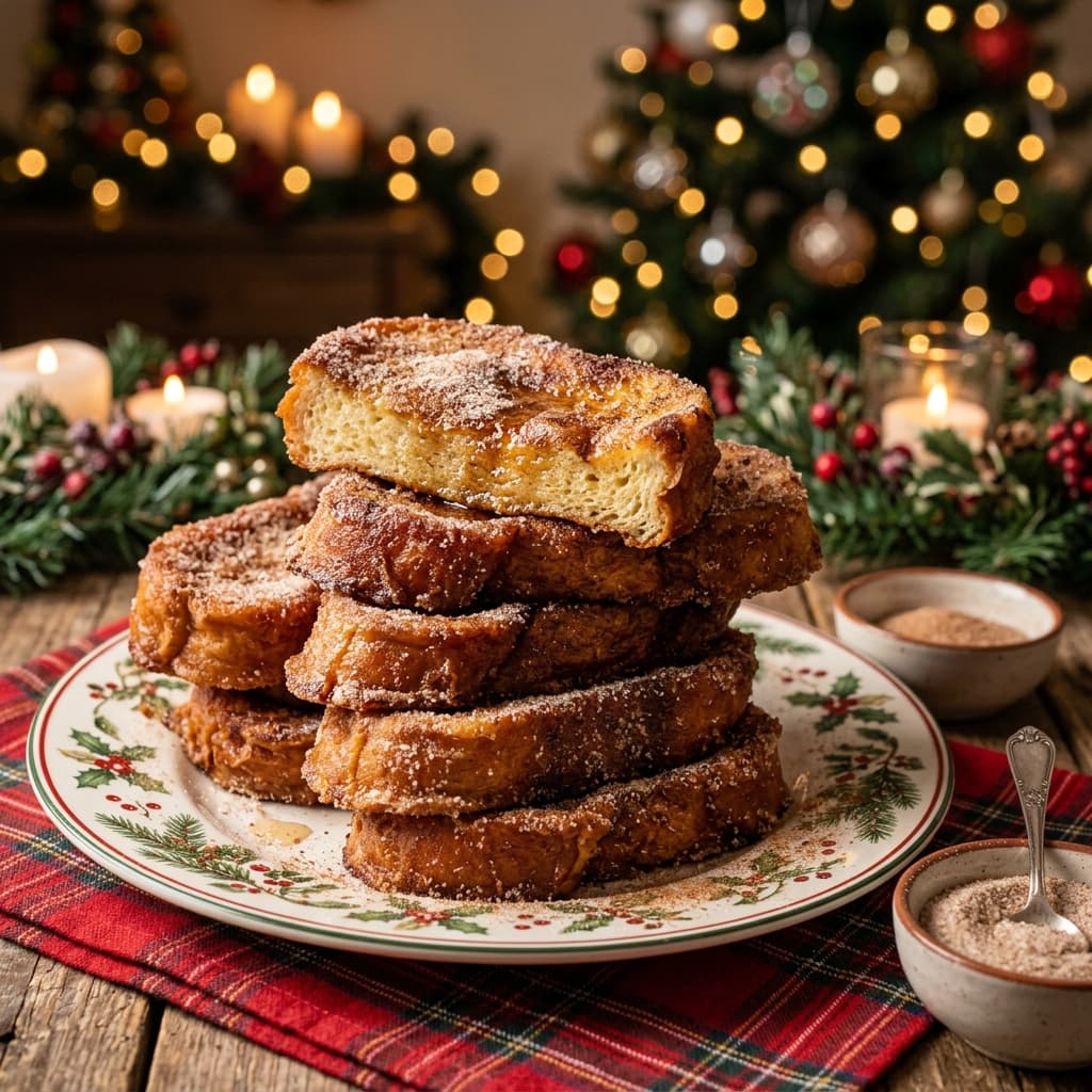 Rabanada Tradicional de Natal (Frita, Dourada e Sequinha)