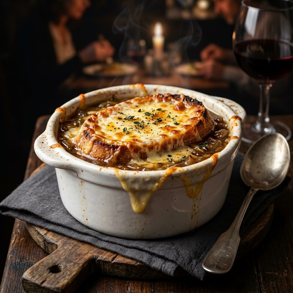 Sopa de Cebola Francesa Gratinada (Soupe à l'Oignon)