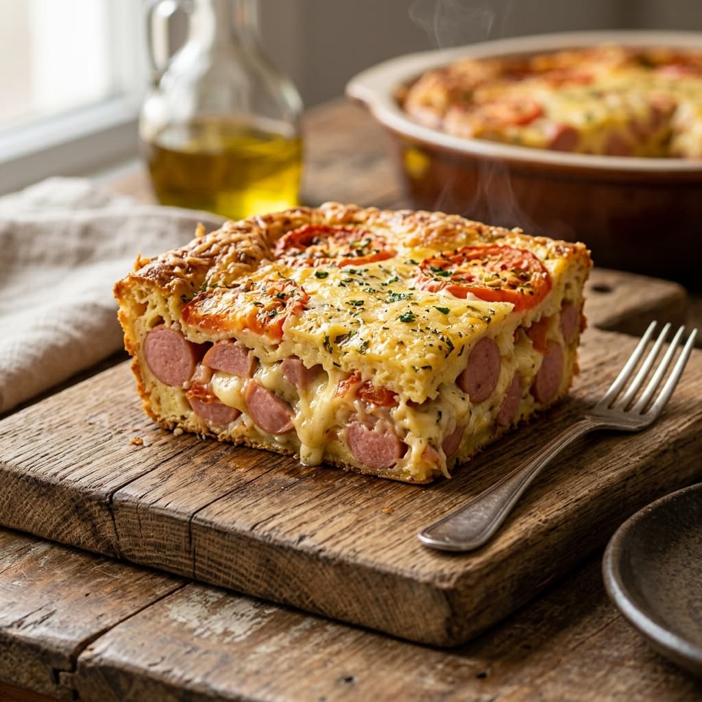 Torta de Liquidificador de Salsicha